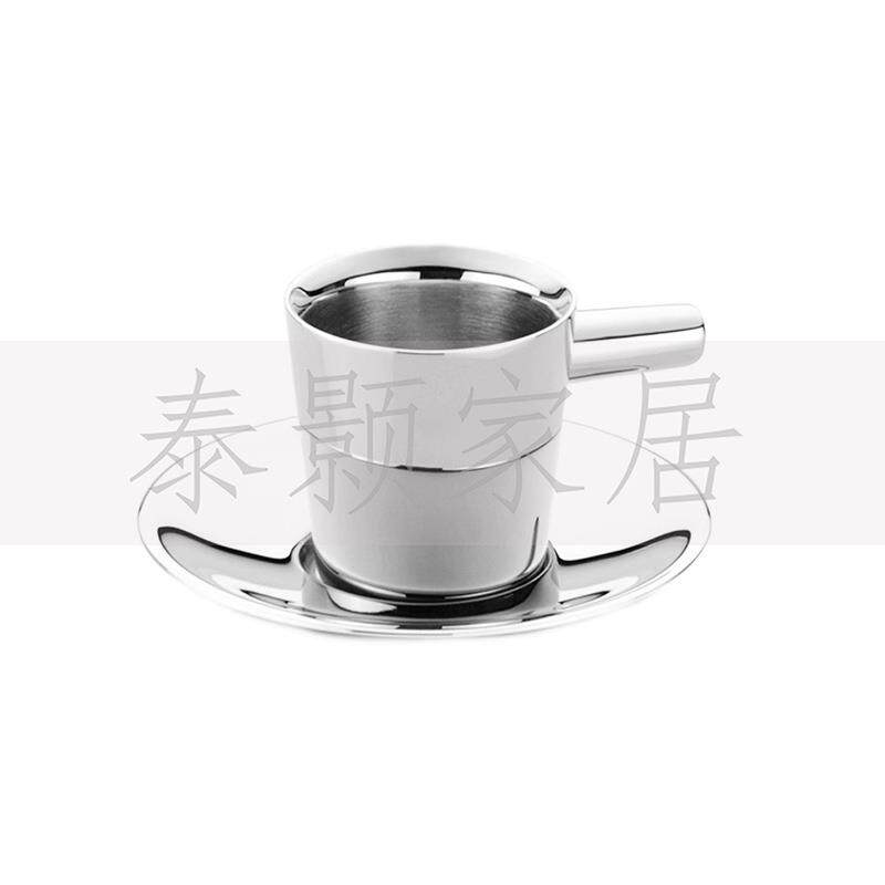 现代简约咖啡厅餐厅边柜咖啡机手冲壶密封罐组合饰品摆件饰样板间
