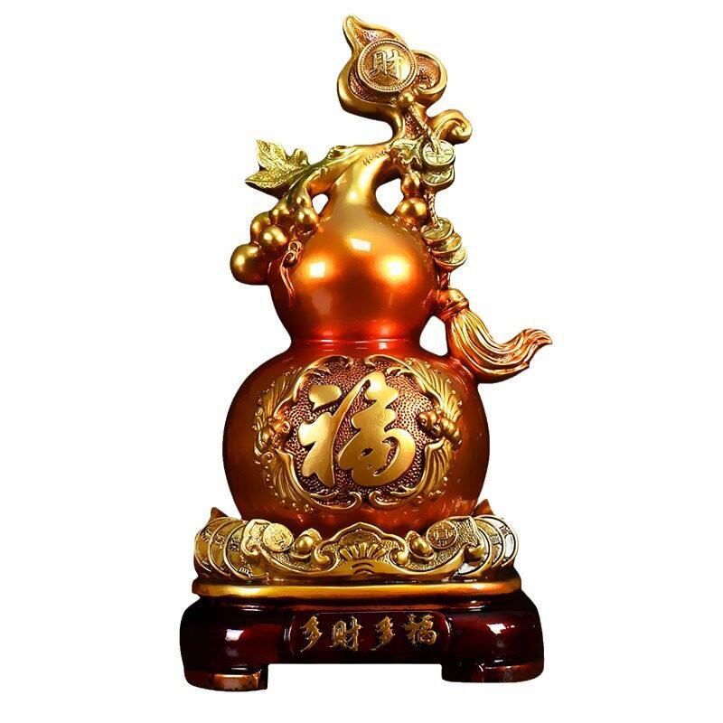 葫芦摆件招才客厅玄关酒柜乔迁家居装饰品公司开业送礼公室装饰
