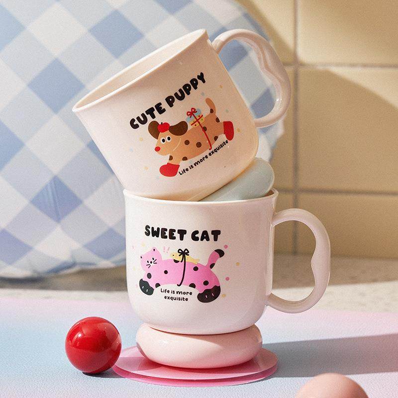 可爱新款漱口杯卡通圆脚口杯创意猫咪学生宿舍情侣卫生间牙缸耐摔,家庭/个人清洁工具,洗漱杯,淘宝优惠券,粉丝福利购,淘宝优惠卷