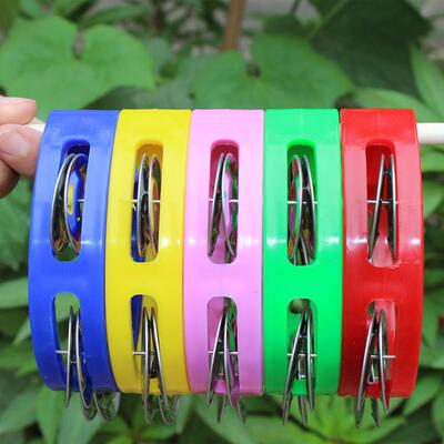 乐器4铃圈打击乐器手铃串铃婴幼儿早教教具腕铃KTV摇铃