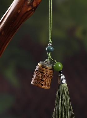 绿檀木独角兽挂件木质手工动物手把件可爱萌趣小物件手机链挂饰物