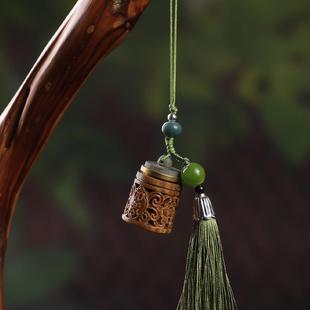 绿檀木独角兽挂件木质手工动物手把件可爱萌趣小物件手机链挂饰物