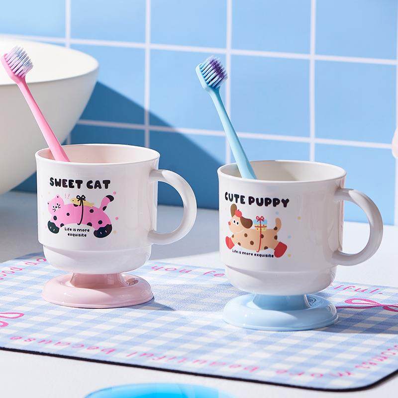 卡通高脚漱口杯高颜值儿童家用刷牙洗漱杯情侣宿舍耐摔新款刷牙杯,家庭/个人清洁工具,洗漱杯,淘宝优惠券,粉丝福利购,淘宝优惠卷