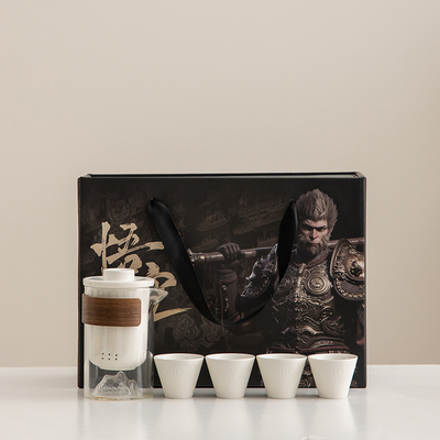 玻璃观山茶具套装高颜值茶水分离