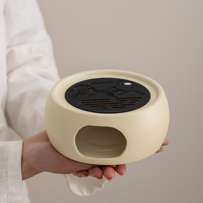 中式蜡烛温茶炉陶瓷底座中保温炉