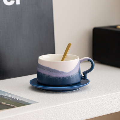 日式陶瓷咖啡杯碟套装