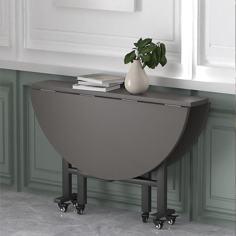 折叠餐桌家用小户型吃饭桌简易便携式折叠桌可移动10人桌子大圆桌