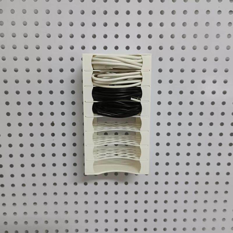 采购产品25圆孔板配件，免打孔桌面数据线收纳盒，充电线收纳架