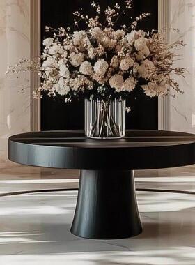 厅装饰堂摆花几架艺术大厅44629户中间大圆桌子酒店花台餐入玄关