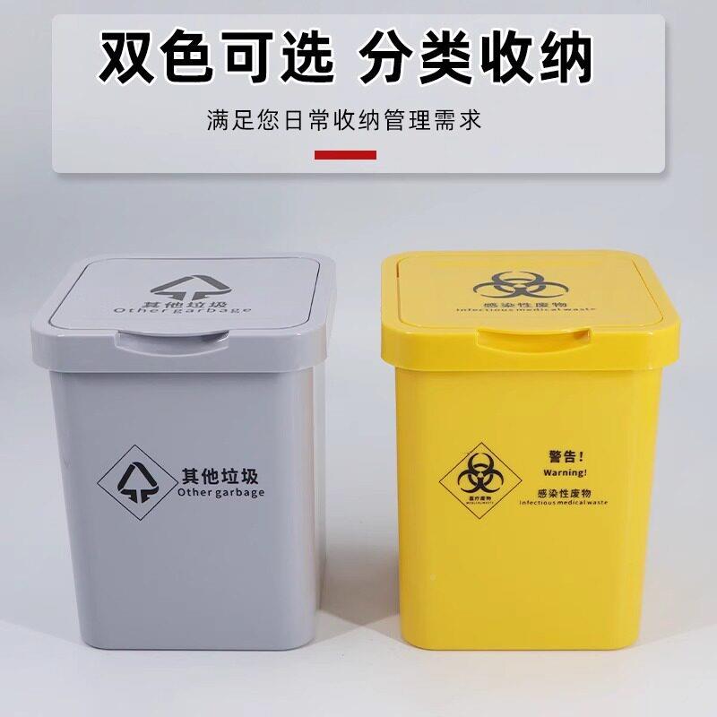 蜀邦护医疗车侧挂圾桶疗思QJF医废物桶垃悬挂式挂篮推车分类卫生