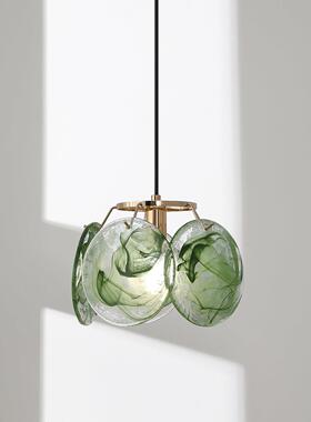 法式古中风卧室牀头小吊灯高级KGW感设计师款复古客墙背景玄厅关