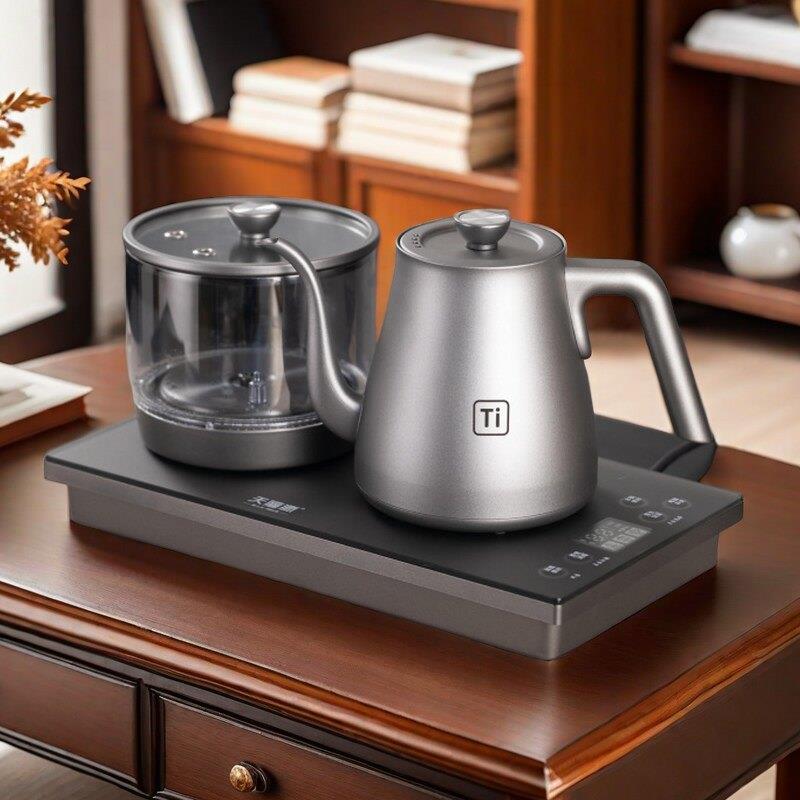 纯钛壶烧茶水水双上水电茶壶全v80自动上电炉电热水壶煮茶器