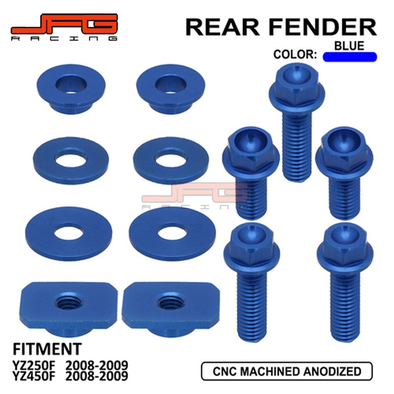适用于YZ250FYZ450F越野摩托车改装配件后挡泥板塑料件螺丝