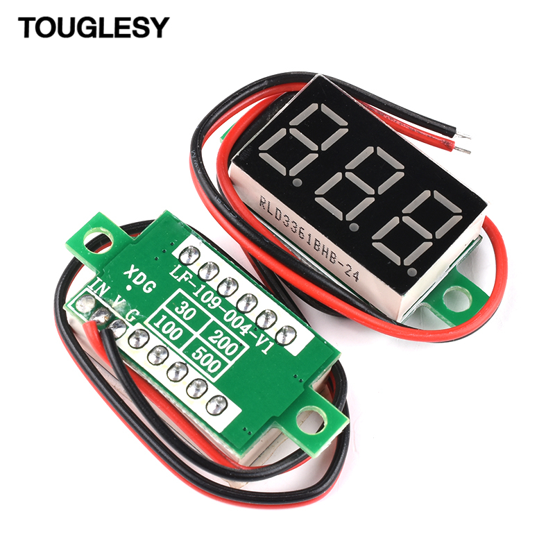 0.28/0.36英寸数字电压表头30/100V数码管微型数显两线二线三线