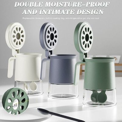 Seasoning Box Spice Container Transparent Jar Kitchen