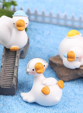 极速白鹅摆件可爱精致治癒系小摆件ins办公室桌面装饰女孩生日礼