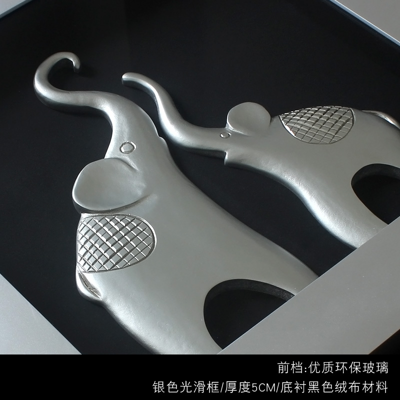 北欧装饰画后现代简约客厅沙发浮雕画玛雅立体画抽象餐厅画鹿招财图片