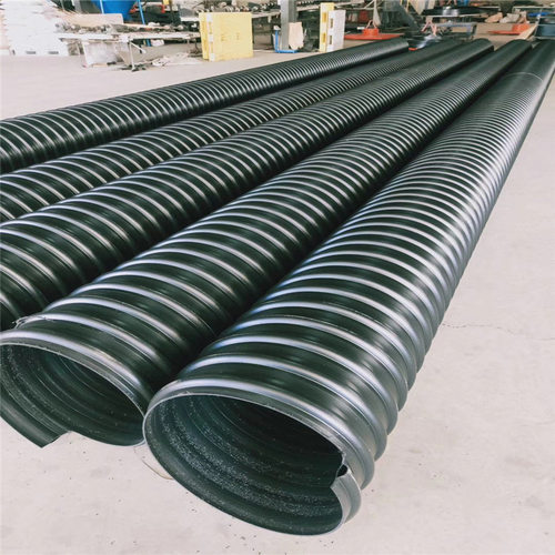 极速HDPE钢带管DN300 聚乙烯螺旋钢带波纹管大口径排水管市政污水