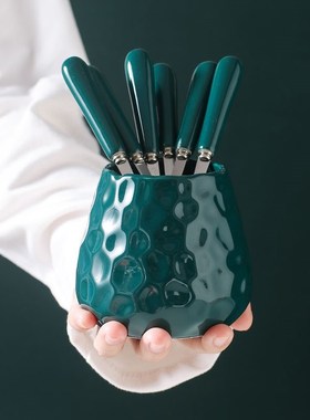 Fruit fork household cute suit fruit fork stainless steel