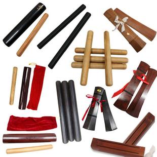 河南坠子简板枣木拍板说书花鼓戏枣红黑檀木专业豫剧手板梆子乐器