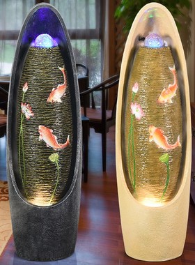 客厅摆件家居饰品财源滚滚流水喷泉加湿器开业流水摆件新居礼品