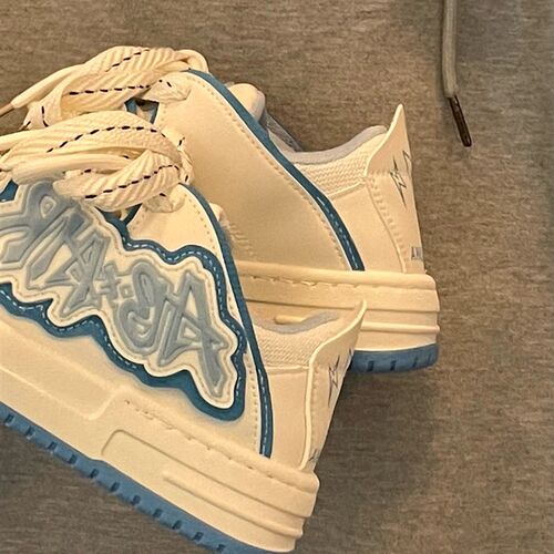 极速Starsgui干干净净的蓝色面包鞋!清爽又好看