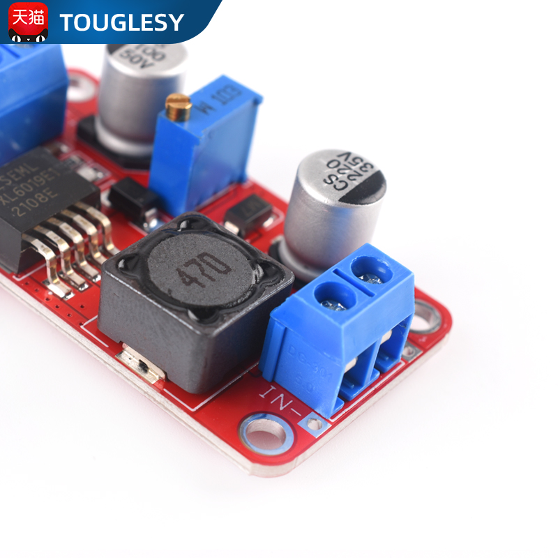 XL6019DC-DC可调升压电源模块5A电流大功率超XL6009 LM2577升级版