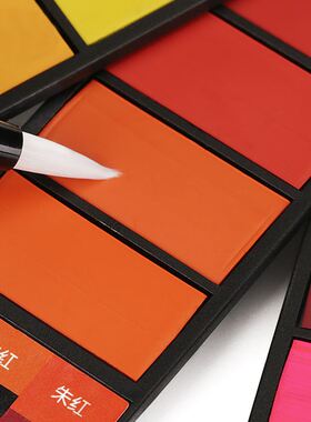 极速Professional18/24/36/42 Colors Solid Watercolor Paint Se