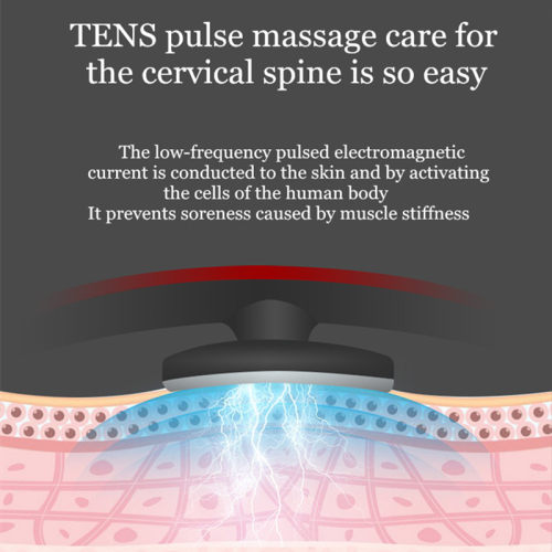 极速6 Heads Electric Neck Massager Low Frequency Pulse Heati