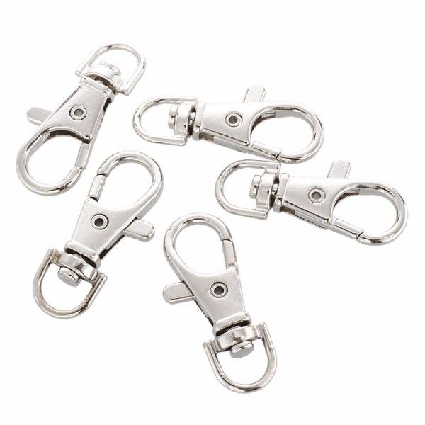 极速5pcsset Durable Metal Carabiner Clip Style Spring Key