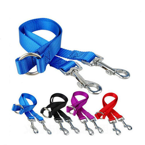 好货Double Twin Dual Coupler Dog Leash Two in One Strong Nyl