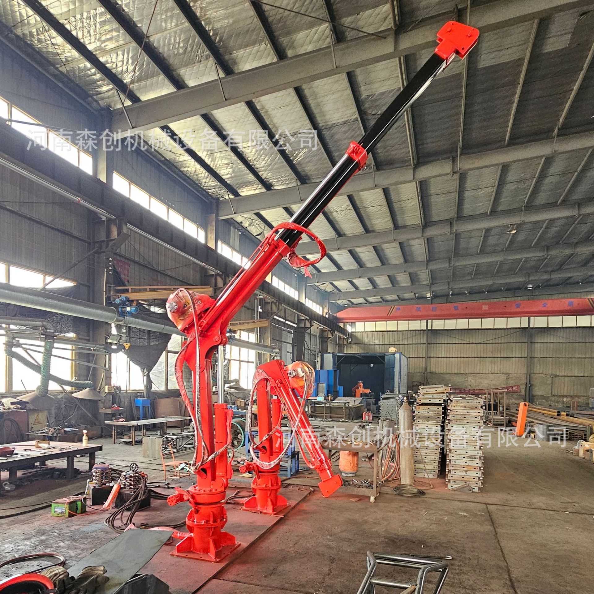 随车吊工程建筑起重机汽车电动园林农用车改装吊机遥控转臂吊运机