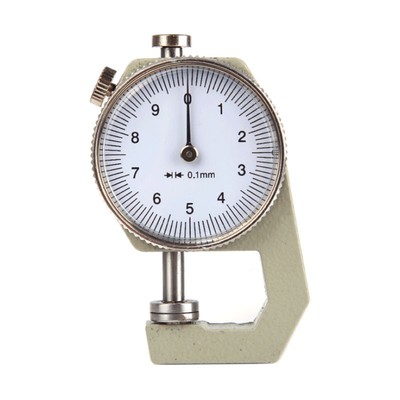 测厚仪0-10 测厚规 测量木材皮革厚度 厚度表平头测 皮革测厚规