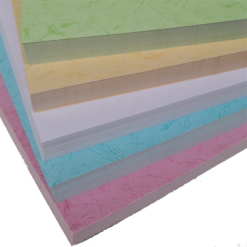 160gA4皮纹纸封面装订平面皮纹卡纸凤尾纹竹叶彩色A4打印纸包邮