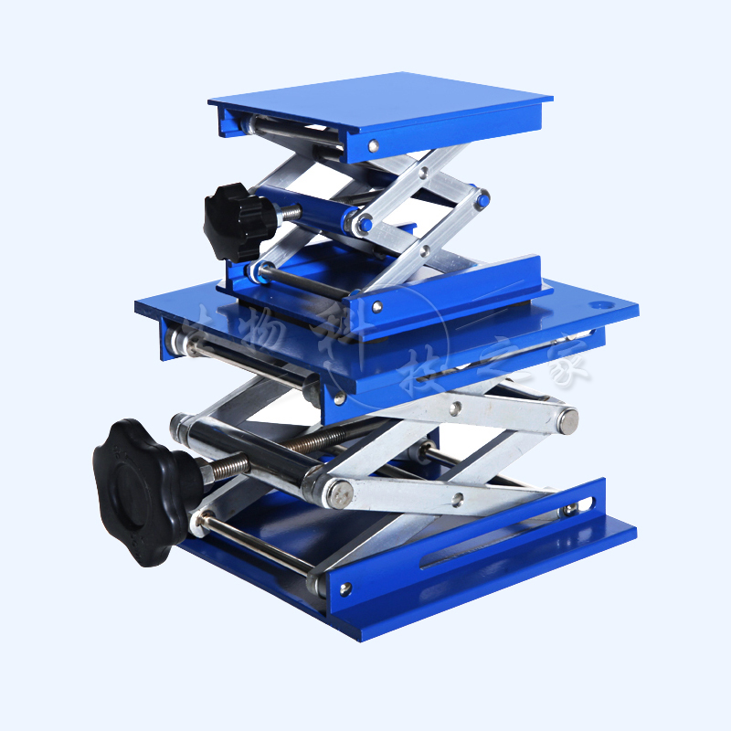 。实验室升降台100 150mm 200 250 300mm升化手动不锈钢