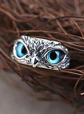 KSRA 2022 New Vintage Punk Owl For Women Men Resizable Simpl