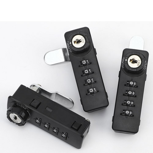 极速机械铁皮文件柜员工更衣储物柜门三连抽屉拨号通用型转舌密码