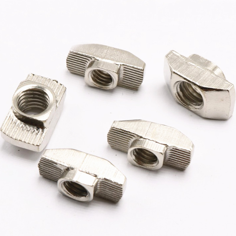 100pcs M3/M4/M5*10*6  20/30/40 Series Slot T-nut Sliding T H