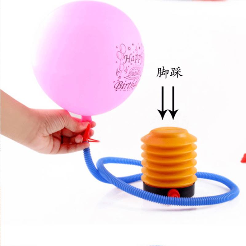 快速脚踩打气机游泳池瑜伽球跳跳马游泳圈气球浴缸充气牀打气筒