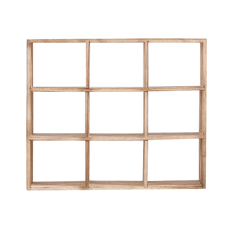 实木茶杯架小博古架展示架茶具多宝阁格子架茶壶杯托摆架挂墙茶柜