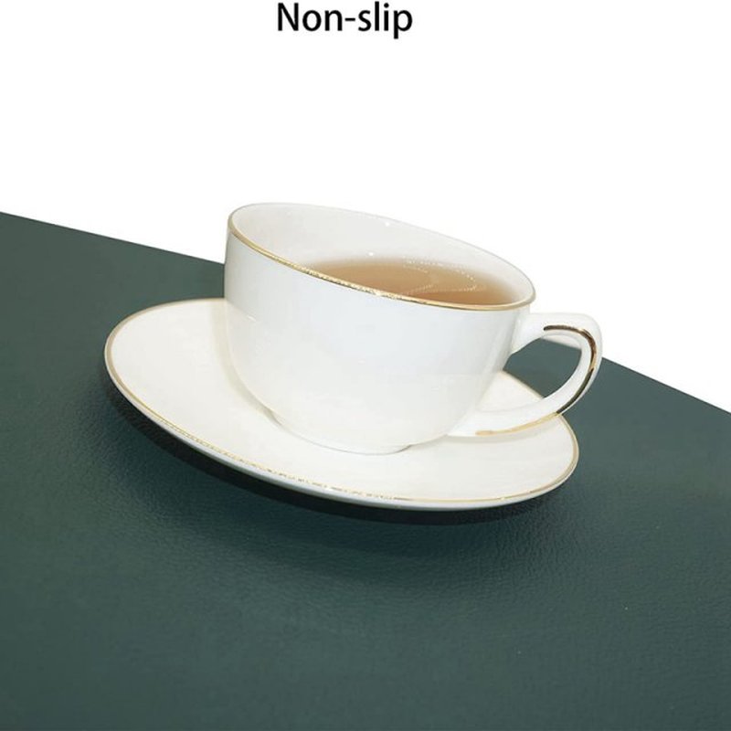 Faux Leather Placemats Set of 4, PU Leather Placemats and Co