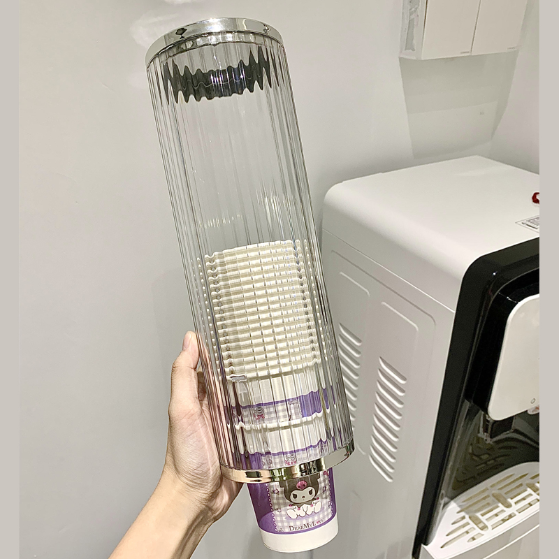 纸杯架取杯架宿舍放一次性杯子水杯收纳盒神器饮水机落杯器置物架