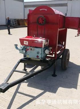 外贸款125型脱粒机 大型拖车PTO连接小麦脱粒机 大型脱粒机