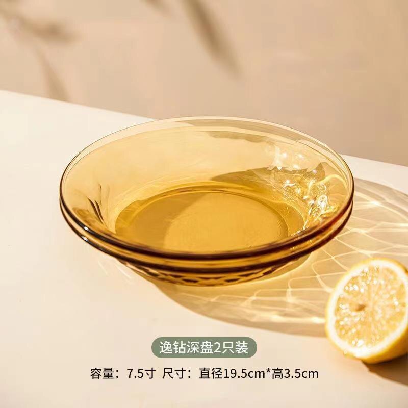 高硼硅玻璃耐高温微波烤箱圆盘