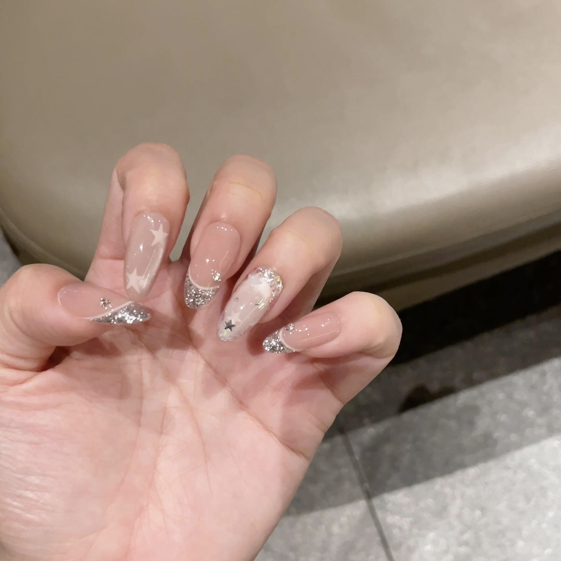 手工定制穿戴美甲中长款新年战甲裸色猫眼星星婚甲新娘孕妇拆卸甲,彩妆/香水/美妆工具,穿戴甲/甲片,淘宝优惠券,粉丝福利购,淘宝优惠卷