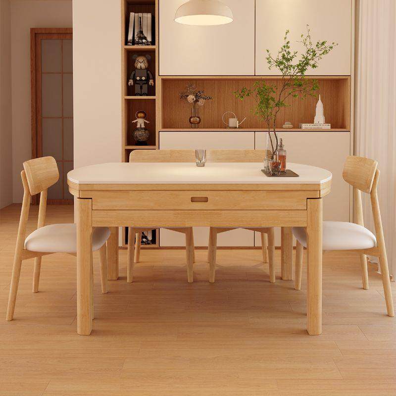 北欧风格全实木岩板餐桌椅组合现代简约家用小户型伸缩电磁炉饭桌,鲜花速递/花卉仿真/绿植园艺,割草机/草坪机,淘宝优惠券,粉丝福利购,淘宝优惠卷