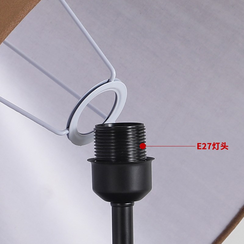 台灯灯罩外壳罩子飞碟侘寂陶瓷罐民宿床头落地灯亚麻布艺灯罩E27