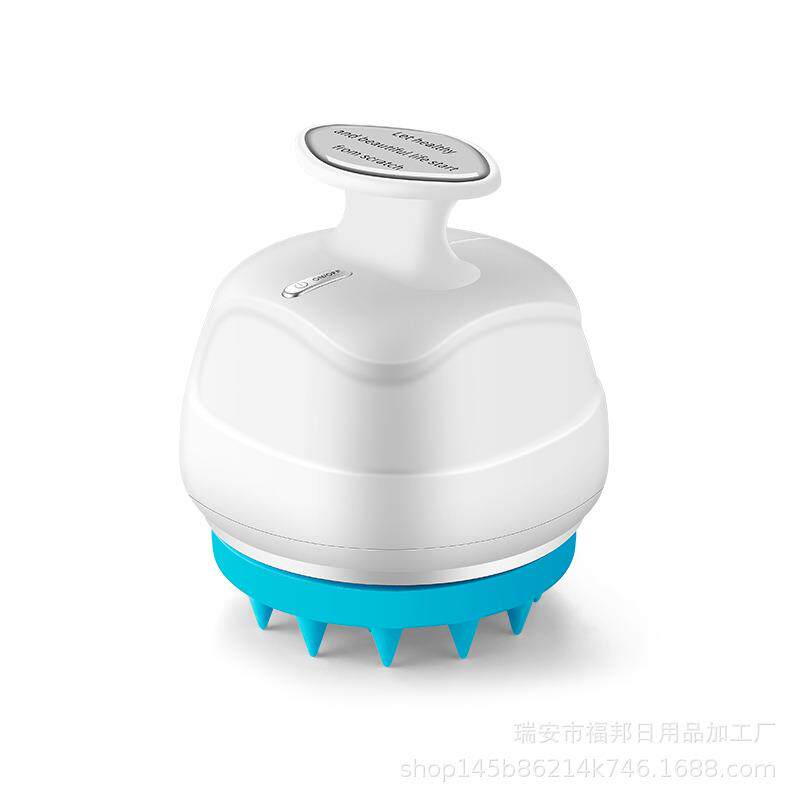 电动旋转洗头刷头部按摩器自动揉洗头硅胶洗头梳洗澡抓头器