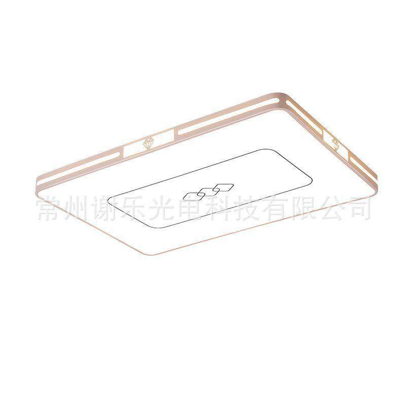 新款超薄LED吸顶灯语音智能客厅灯现代简约卧室灯长方形圆形灯具