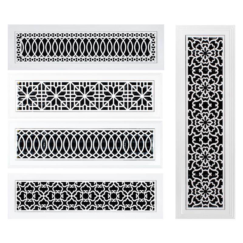 定制abs中央空调艺术雕花出风口不锈钢花式格栅百叶装饰出回风口